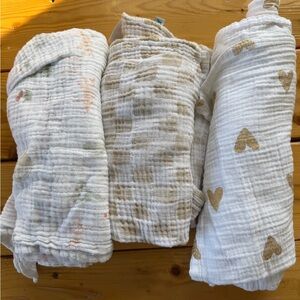 Soft Cotton Muslin Swaddle Blankets -